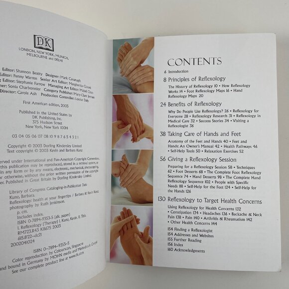 ๐ 3/$25 Reflexology: Health at Your Finger Tips by Barbara & Kevin Kunz - Picture 4 of 9